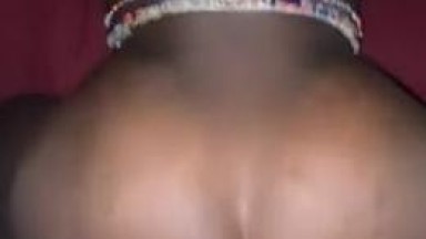 Tepa shs student in doggy position after receiving beads gift