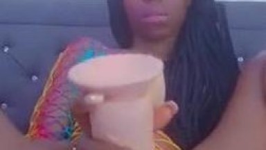 Biggest dildo masturbating 1