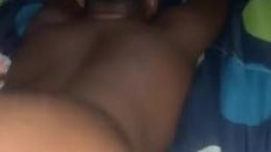 Teen girl with huge nyash sets doggy for lover