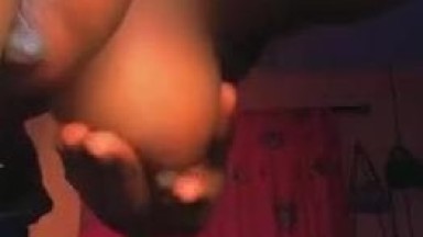 Ahafo teen girl playing with her pussy